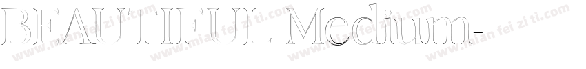 BEAUTIFUL Medium字体转换
